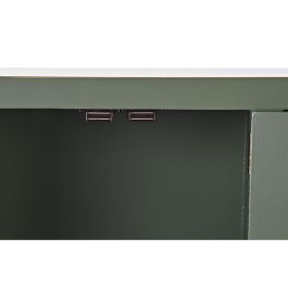 Consola DKD Home Decor Blanco Verde Dorado Metal Abeto Madera MDF 63 x 28 x 83 cm