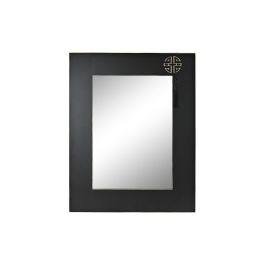 Espejo de pared DKD Home Decor Abeto Cristal Rojo Negro Oriental Madera MDF (70 x 2 x 90 cm)