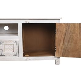 Mueble de TV DKD Home Decor Blanco Madera Madera de mango 151 x 40 x 60 cm