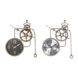 Reloj de Pared DKD Home Decor Engranajes Cristal Hierro 50 x 7 x 62 cm (2 Unidades) Precio: 125.94999989. SKU: S3041481