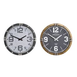 Reloj de Pared DKD Home Decor 40,5 x 10 x 40,5 cm Cristal Hierro (2 Unidades) Precio: 77.95000048. SKU: S3041483