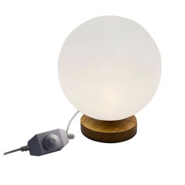 Lámpara de mesa DKD Home Decor Natural Madera Polietileno Aluminio Blanco (20 x 20 x 23 cm) Precio: 25.846205. SKU: S3042227