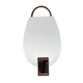 Lámpara solar DKD Home Decor Negro Polietileno Blanco (22 x 22 x 31,5 cm)