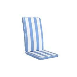 Cojín para sillas DKD Home Decor Blanco Azul cielo 42 x 4 x 115 cm
