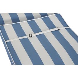 Cojín para Tumbona DKD Home Decor Hamaca Blanco Azul cielo 190 x 60 x 5 cm