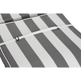 Cojín para Tumbona DKD Home Decor Hamaca Blanco Gris 190 x 60 x 5 cm Cojín para Tumbona DKD Home Decor Hamaca Blanco Gris 190 x 60 x 5 cm