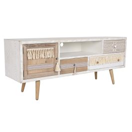 Mueble de TV DKD Home Decor Natural 150 x 40 x 60 cm Abeto Blanco