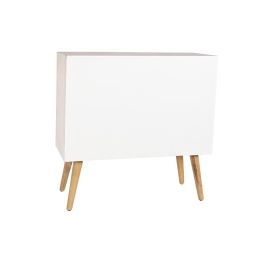 Comoda Boho DKD Home Decor Blanco Natural 35 x 80 x 80 cm