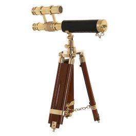 Telescopio Vintage DKD Home Decor Dorado Marron 17 x 34 x 24 cm Precio: 74.4149995886. SKU: S3039294