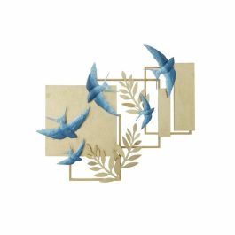 Decoración de Pared DKD Home Decor Azul Dorado Metal Pájaro Glamour (84,5 x 8,3 x 72,4 cm) Precio: 68.696661. SKU: S3039395