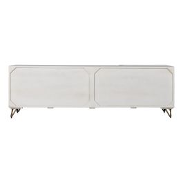 Mueble Tv Colonial DKD Home Decor Blanco 40 x 50 x 160 cm Mueble Tv Colonial DKD Home Decor Blanco 40 x 50 x 160 cm