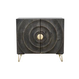 Aparador DKD Home Decor Negro Dorado 81 x 45 x 75 cm