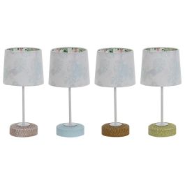 Lámpara de mesa DKD Home Decor Cerámica 16 x 16 x 33 cm Multicolor 220 V 25 W 4 Piezas