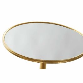 Mesa auxiliar DKD Home Decor Espejo Dorado Metal (40 x 40 x 72 cm)