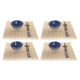 Set de Sushi DKD Home Decor 14,5 x 14,5 x 31 cm Negro Azul Gres Oriental (16 Piezas) Precio: 25.95000001. SKU: S3041382