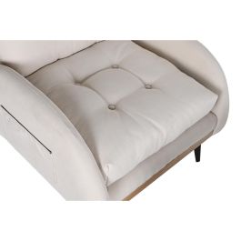 Sofá Cama DKD Home Decor Crema Metal Scandi 74 x 85 x 90 cm