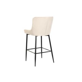 Taburete Moderno DKD Home Decor Beige Negro 55 x 100 x 48 cm