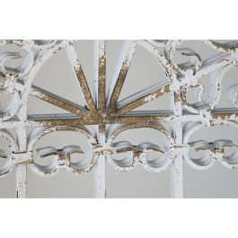 Espejo de pared DKD Home Decor Metal Blanco Ventana (55 x 3 x 103,5 cm)