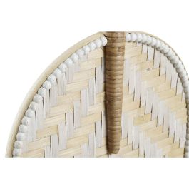 Decoración de Pared DKD Home Decor Marrón Blanco Abanico Bambú (27 x 2 x 64 cm) (27 x 2 x 55 cm)