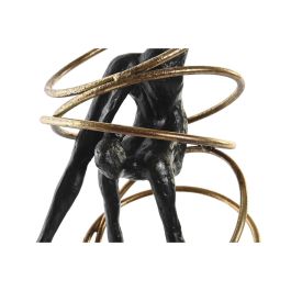 Figura Moderno DKD Home Decor Negro Dorado 14 x 42.5 x 17 cm