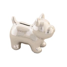 Hucha DKD Home Decor Aluminio Dolomita Infantil Perro 14 x 8 x 11,4 cm