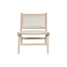 DKD Home Decor Butaca Moderna Beige Natural Poliester Abeto 57x83x71.5cm Altura Asiento 43cm Pack 2 Unidades