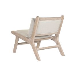 DKD Home Decor Butaca Moderna Beige Natural Poliester Abeto 57x83x71.5cm Altura Asiento 43cm Pack 2 Unidades