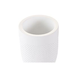 Vaso DKD Home Decor 8 x 8 x 10,5 cm Cemento Blanco