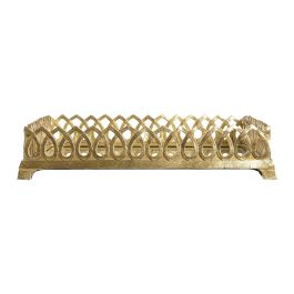 Bandeja Chic DKD Home Decor Dorado Plateado 24 x 6.6 x 33 cm (2 Unidades)