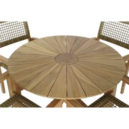 Mesa Terraza Y Jardin DKD Home Decor Natural 100 x 75 x 100 cm Set de 5