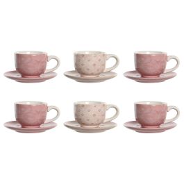 Cafe Scandi DKD Home Decor Rosa Blanco 20 x 20 x 23 cm Set de 6 (2 Unidades)