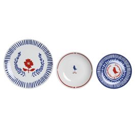 Set de Vajilla DKD Home Decor Porcelana Rojo Azul Blanco 27 x 27 x 3 cm 18 Piezas Precio: 79.9499998. SKU: S3044673