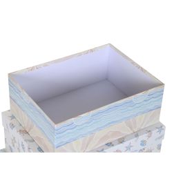 Set de Cajas Organizadoras Apilables DKD Home Decor Infantil Multicolor Cartón (43,5 x 33,5 x 15,5 cm)