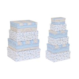 Set de Cajas Organizadoras Apilables DKD Home Decor Infantil Multicolor Cartón (43,5 x 33,5 x 15,5 cm) Precio: 50.94999998. SKU: S3042844