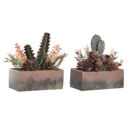 Planta Decorativa DKD Home Decor 19 x 9 x 22 cm Rosa Naranja Cactus Goma Eva Polipropileno (2 Unidades) Precio: 31.95000039. SKU: S3043384