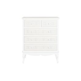 Cajonera DKD Home Decor Gris Madera Blanco Romántico Madera MDF (80 x 42 x 105 cm)