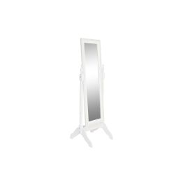 Espejo de pie DKD Home Decor Espejo Blanco Madera MDF (50 x 50 x 157 cm)