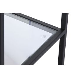 Mesa auxiliar DKD Home Decor Negro Metal Cristal 100 x 35 x 80 cm
