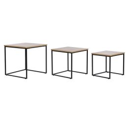 Mesita Auxiliar Urban DKD Home Decor Natural Negro 45 x 45 x 45 cm Set de 3 Precio: 89.58999962. SKU: B1CRZQ6Y2K