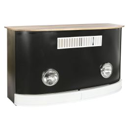 Mueble Auxiliar DKD Home Decor BAR Blanco Marrón Negro Aluminio Hierro Madera de mango 157 x 52 x 90 cm