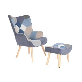 Sillón DKD Home Decor Multicolor Madera de caucho 70 x 73 x 100 cm Sillón DKD Home Decor Multicolor Madera de caucho 70 x 73 x 100 cm