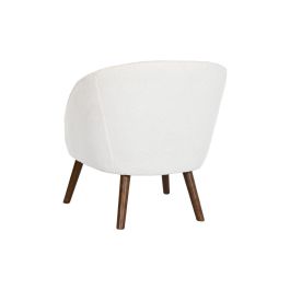 Butaca Moderno DKD Home Decor Blanco Marron 69 x 79 x 74 cm