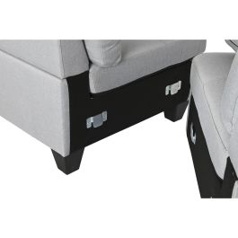 Sofá Chaise Longue DKD Home Decor Gris claro Polipropileno Moderno 244 x 146 x 81 cm