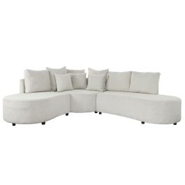 Sofa Moderno DKD Home Decor Blanco Roto 241 x 66 x 250 cm