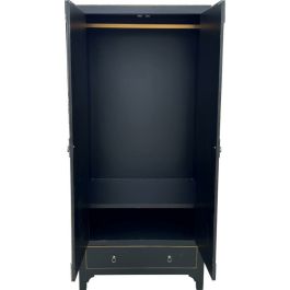Armario DKD Home Decor 85,5 x 50,5 x 186,2 cm Abeto Negro Madera MDF Armario DKD Home Decor 85,5 x 50,5 x 186,2 cm Abeto Negro Madera MDF