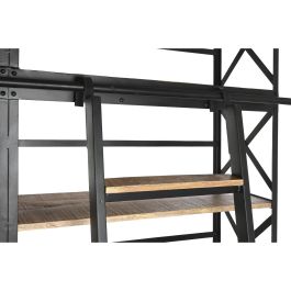 Estantería DKD Home Decor 180 x 35 x 220 cm Natural Negro Metal Madera de mango