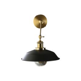 Lámpara de Pared DKD Home Decor Negro Dorado Metal 50 W Vintage 220 V 26 x 53 x 23 cm