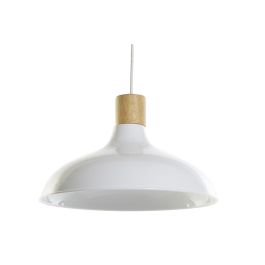 Lámpara de Techo DKD Home Decor Blanco Marrón Metal Pino 50 W 35,5 x 35,5 x 21 cm