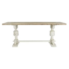 Mesa de Comedor DKD Home Decor Blanco Natural Abeto 200 x 90 x 78 cm Precio: 583.50000005. SKU: S3044214