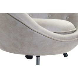 Sillón DKD Home Decor 73 x 74 x 113 cm Plateado Beige Acero